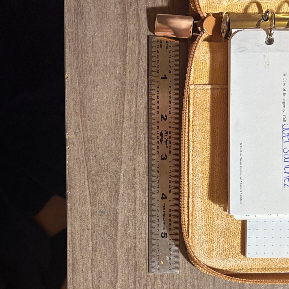 Furla Tan Ostrich-Embossed Planner - Picture 6 of 6